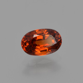 Granato spessartite Arancio rosso naturale da 1.00 ct, Taglio ovale, VS