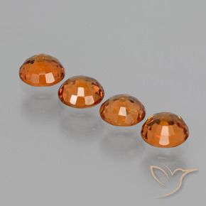 Gemme di Granato spessartite Arancione scuro naturale da 1.73 ct, Rotondo, VS