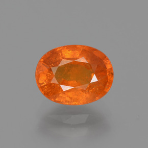 Granato spessartite Arancione brillante naturale da 2.25 ct, Taglio ovale, SI