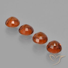 Gemme di Granato spessartite Arancione scuro naturale da 2.68 ct, Rotondo, VS
