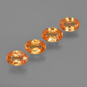 Granato spessartite naturale arancione da  ct, taglio ovale, VS