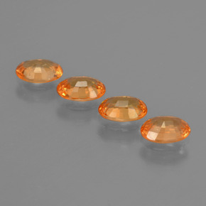 Granato spessartite naturale arancione da  ct, taglio ovale, VS
