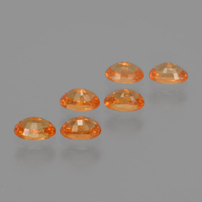 Granato spessartite naturale arancione da 2,40 ct, taglio ovale, VS