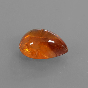 Granato spessartite Arancione Ambra naturale da 5.39 ct, Forma a pera, Traslucido