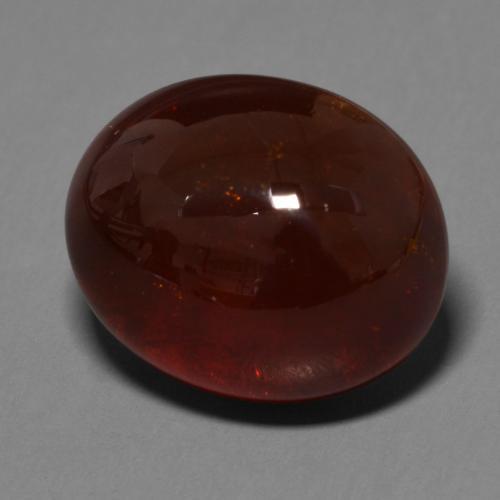 Granato spessartite naturale marrone da 33,34 ct, taglio ovale, traslucido