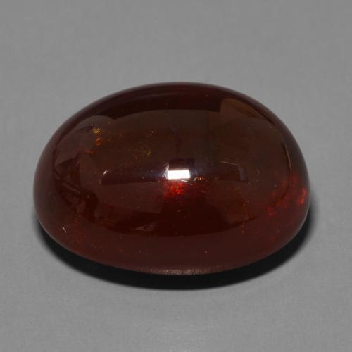 Granato spessartite naturale marrone da 33,34 ct, taglio ovale, traslucido
