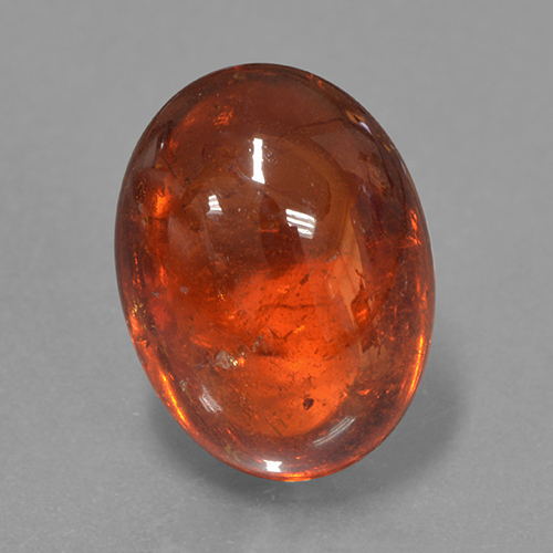 Granato spessartite Arancia Fuoco naturale da 14.06 ct, Taglio ovale, Traslucido