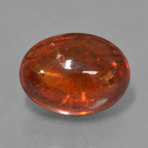 Granato spessartite Arancia Fuoco naturale da 14.06 ct, Taglio ovale, Traslucido