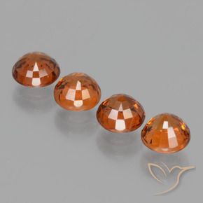 Gemme di Granato spessartite Arancione scuro naturale da 2.78 ct, Rotondo, VS