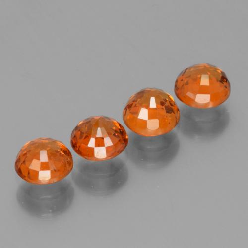 Granato spessartite naturale arancione da 2,49 ct, taglio rotondo, VS-SI