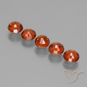 Gemme di Granato spessartite Arancione scuro naturale da 2.66 ct, Rotondo, VS