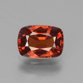 Granato spessartite naturale arancione da 1,80 ct, taglio a cuscino, VS