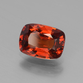 Granato spessartite naturale arancione da 1,80 ct, taglio a cuscino, VS