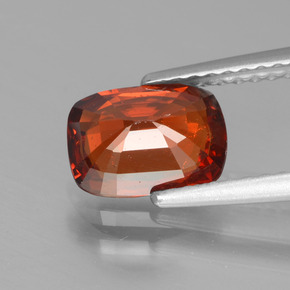 Granato spessartite naturale arancione da 1,80 ct, taglio a cuscino, VS