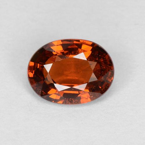 Granato spessartite arancione scuro naturale da 1,02 ct, taglio ovale, VS
