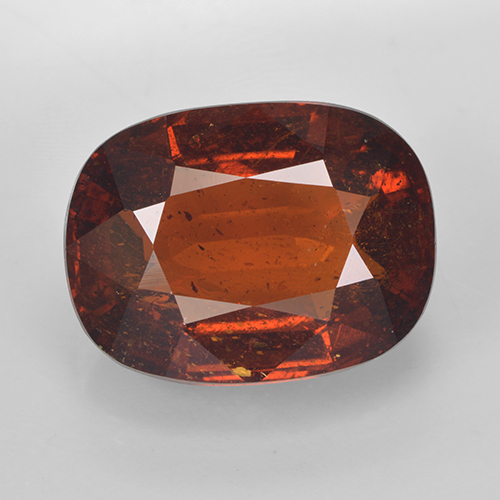 Granato spessartite Arancione rossastra naturale da 11.03 ct, Taglio a cuscino, SI