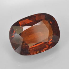 Granato spessartite Arancione rossastra naturale da 11.03 ct, Taglio a cuscino, SI