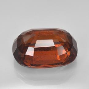 Granato spessartite Arancione rossastra naturale da 11.03 ct, Taglio a cuscino, SI