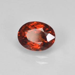 Granato spessartite naturale rosso da 1,82 ct, taglio ovale, VS