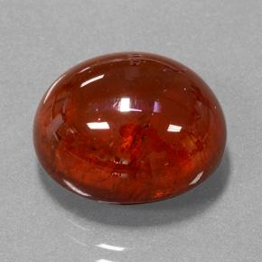 Granato spessartite Rosso brillante naturale da 17.63 ct, Taglio ovale, Traslucido