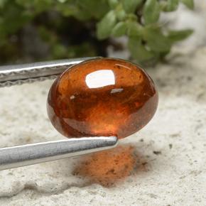 Granato spessartite Arancione Ambra naturale da 2.95 ct, Taglio ovale, Traslucido