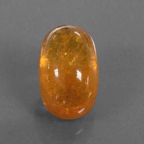 Granato spessartite naturale arancione da 5,31 ct, taglio ovale, traslucido