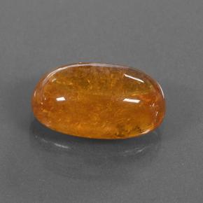 Granato spessartite naturale arancione da 5,31 ct, taglio ovale, traslucido