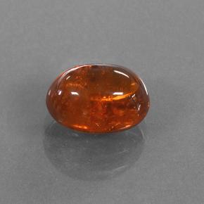 Granato spessartite Arancione rossastra naturale da 3.71 ct, Taglio ovale, Traslucido