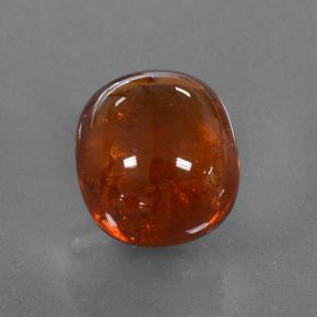 Granato spessartite naturale arancione da 4,09 ct, taglio ovale, traslucido