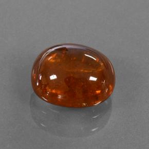 Granato spessartite naturale arancione da 4,09 ct, taglio ovale, traslucido
