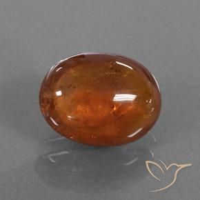 Granato spessartite Arancio caldo naturale da 4.96 ct, Ovale, Traslucido