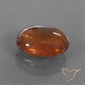 Granato spessartite Arancio caldo naturale da 4.96 ct, Ovale, Traslucido