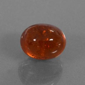Granato spessartite naturale arancione da 4,16 ct, taglio ovale, traslucido