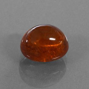Granato spessartite naturale arancione da 4,16 ct, taglio ovale, traslucido