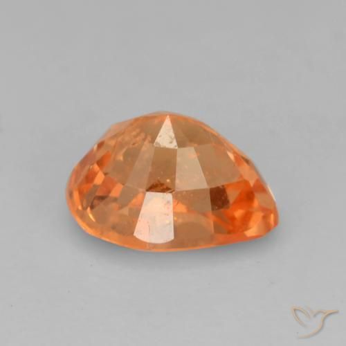 Granato spessartite Arancio Medio naturale da 0.86 ct, Forma a pera, VS-SI