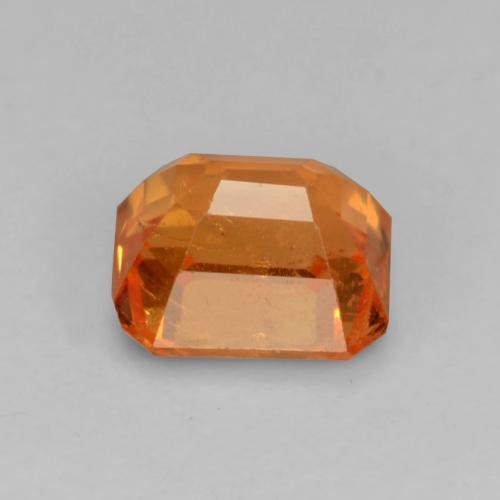 Granato spessartite naturale arancione da 0,91 ct, taglio smeraldo, VS-SI
