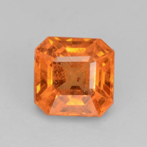 Granato spessartite naturale arancione da 0,95 ct, taglio smeraldo, VS-SI