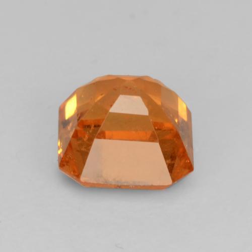 Granato spessartite naturale arancione da 0,95 ct, taglio smeraldo, VS-SI