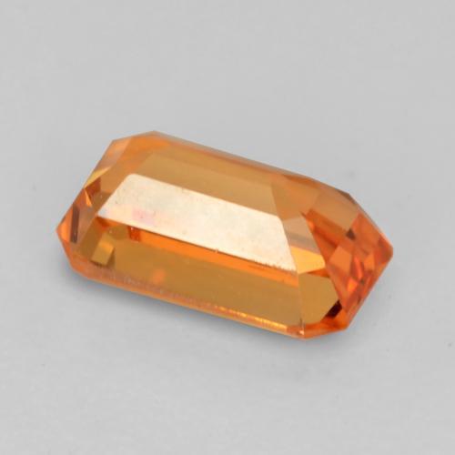 Granato spessartite Arancia Fuoco naturale da 0.90 ct, Taglio smeraldo, VS