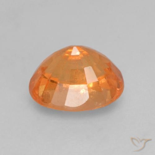 Granato spessartite naturale arancione da 0,83 ct, taglio ovale, VS-SI