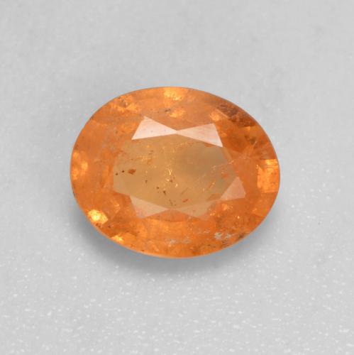 Granato spessartite naturale arancione da 0,94 ct, taglio ovale, VS-SI