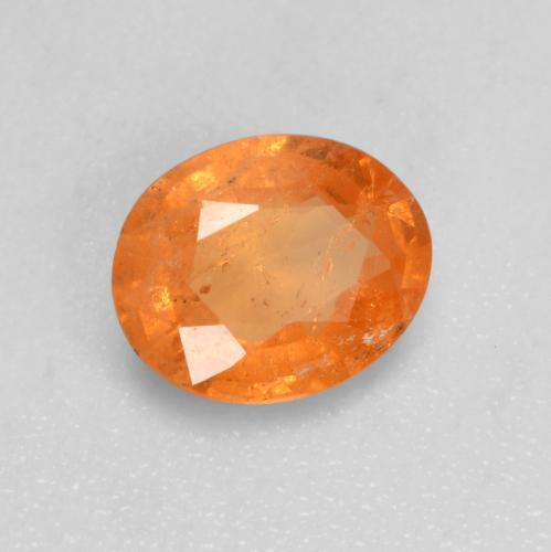 Granato spessartite naturale arancione da 0,94 ct, taglio ovale, VS-SI