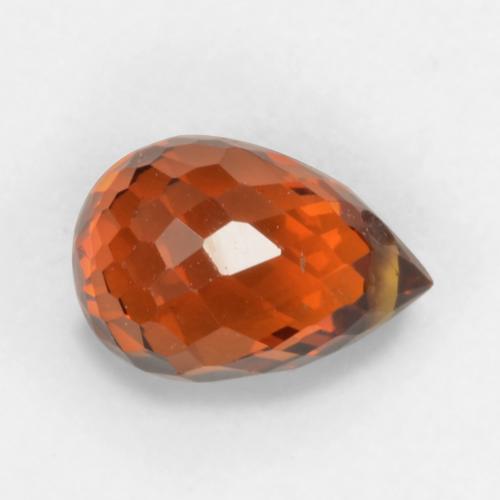 Granato spessartite naturale rosso da 1,18 ct, briolette, VVS-VS