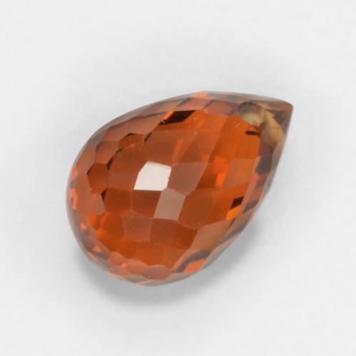 Granato spessartite naturale rosso da 1,18 ct, briolette, VVS-VS