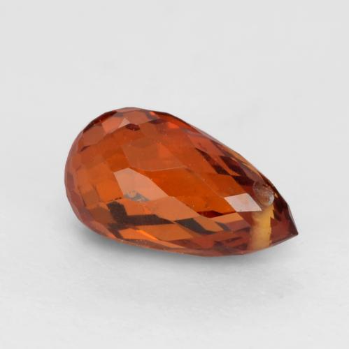 Granato spessartite naturale rosso da 1,04 ct, briolette, VS