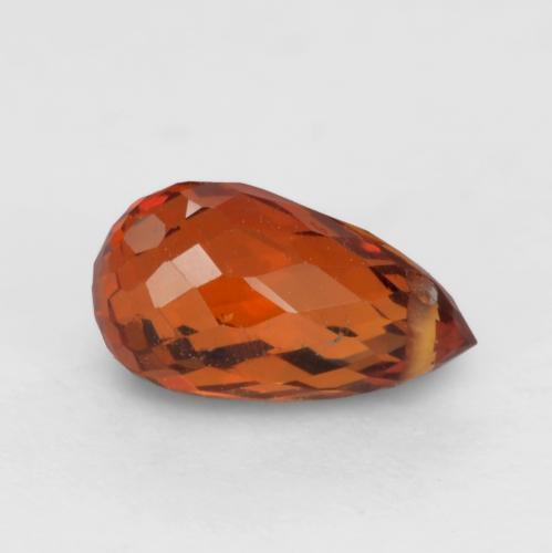 Granato spessartite naturale rosso da 1,04 ct, briolette, VS