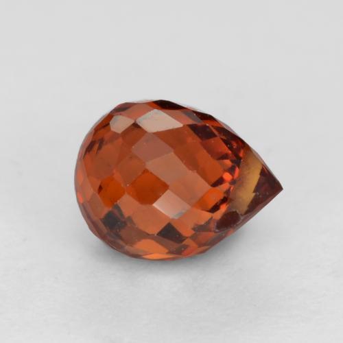 Granato spessartite Ribes Rosso naturale da 1.16 ct, Taglio briolette, VS