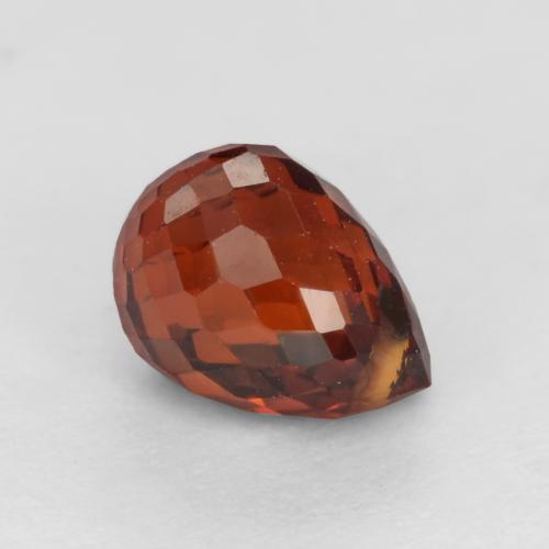 Granato spessartite Ribes Rosso naturale da 1.23 ct, Taglio briolette, VS