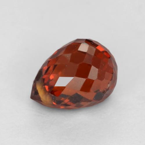 Granato spessartite Ribes Rosso naturale da 1.23 ct, Taglio briolette, VS