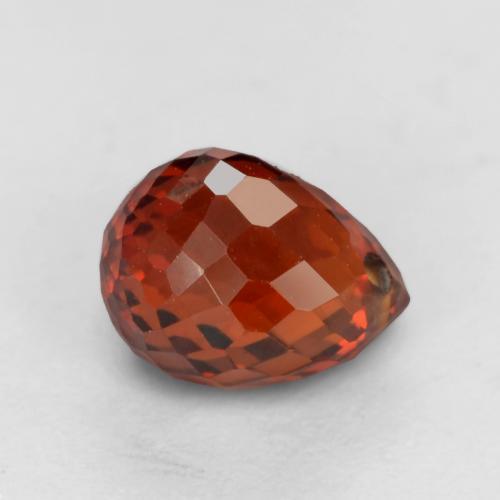 Granato spessartite Ribes Rosso naturale da 1.23 ct, Taglio briolette, VS